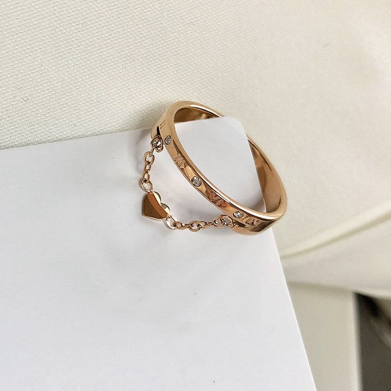 Golden heart Ring