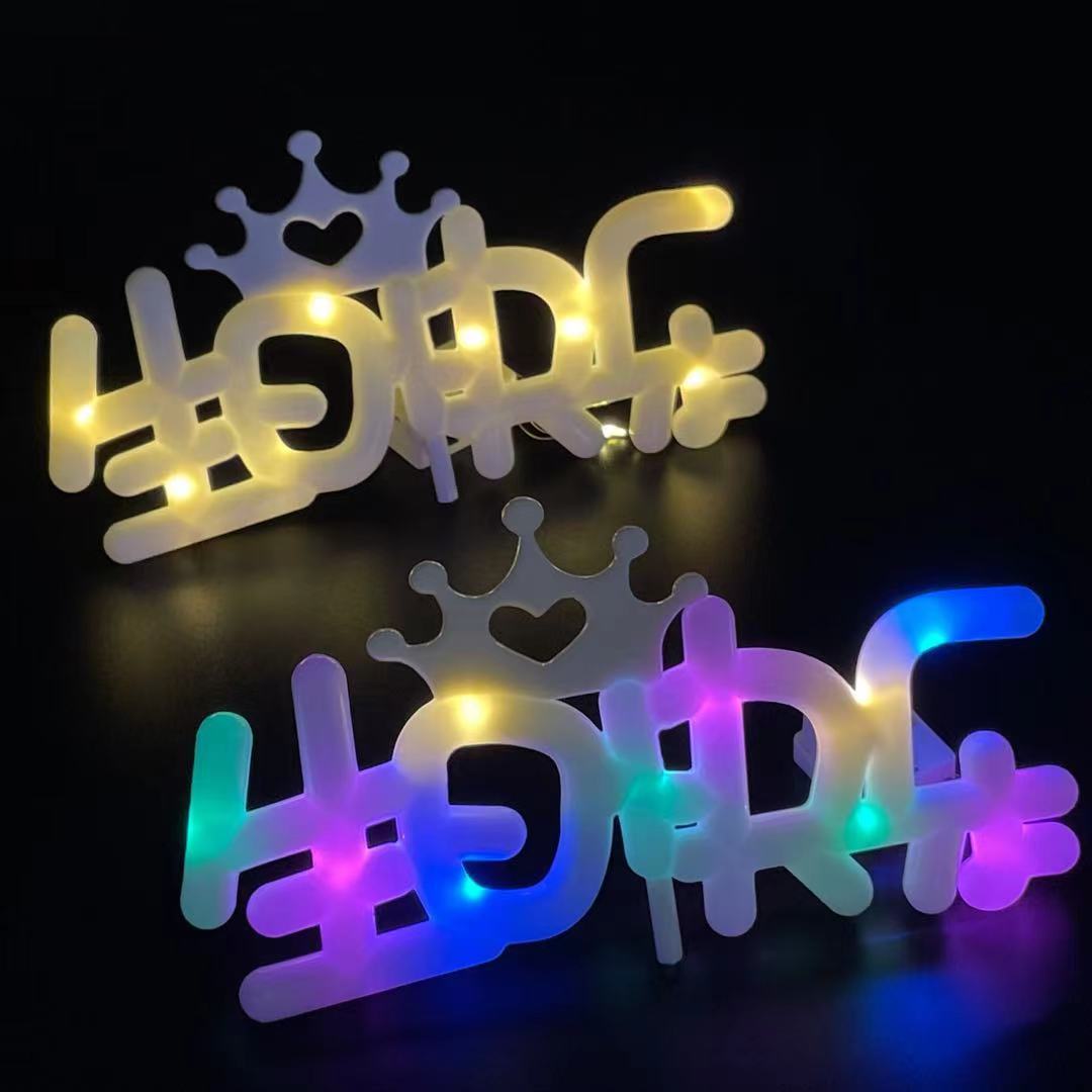 Creative And Simple LED Copper Wire Letter Light String