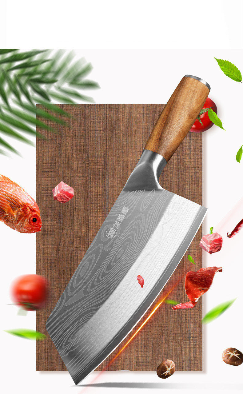 Stainless Steel Kitchen Knife With Wooden Handle