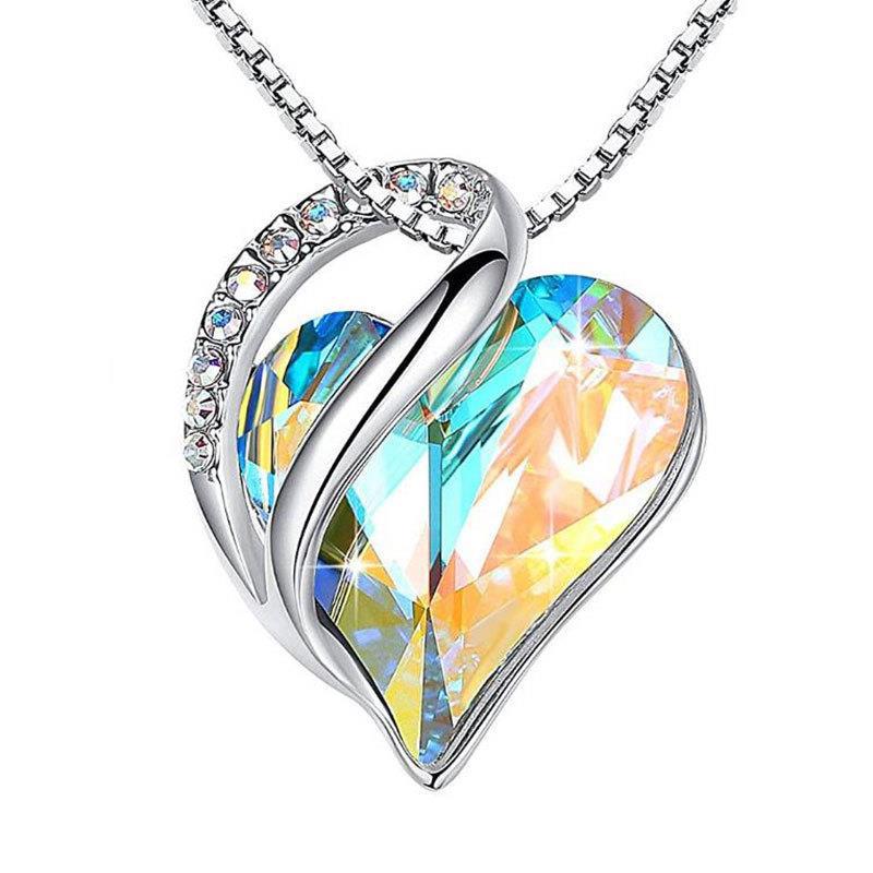 Sliver Heart Shaped  Necklace