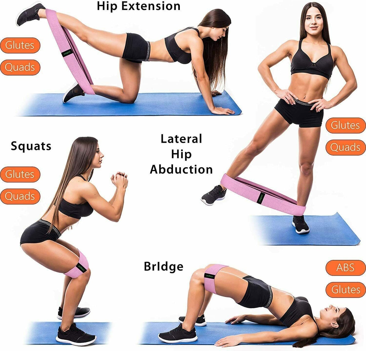 FitFlex Pro Loop Bands: Ultimate Set for Sculpting Legs & Butt