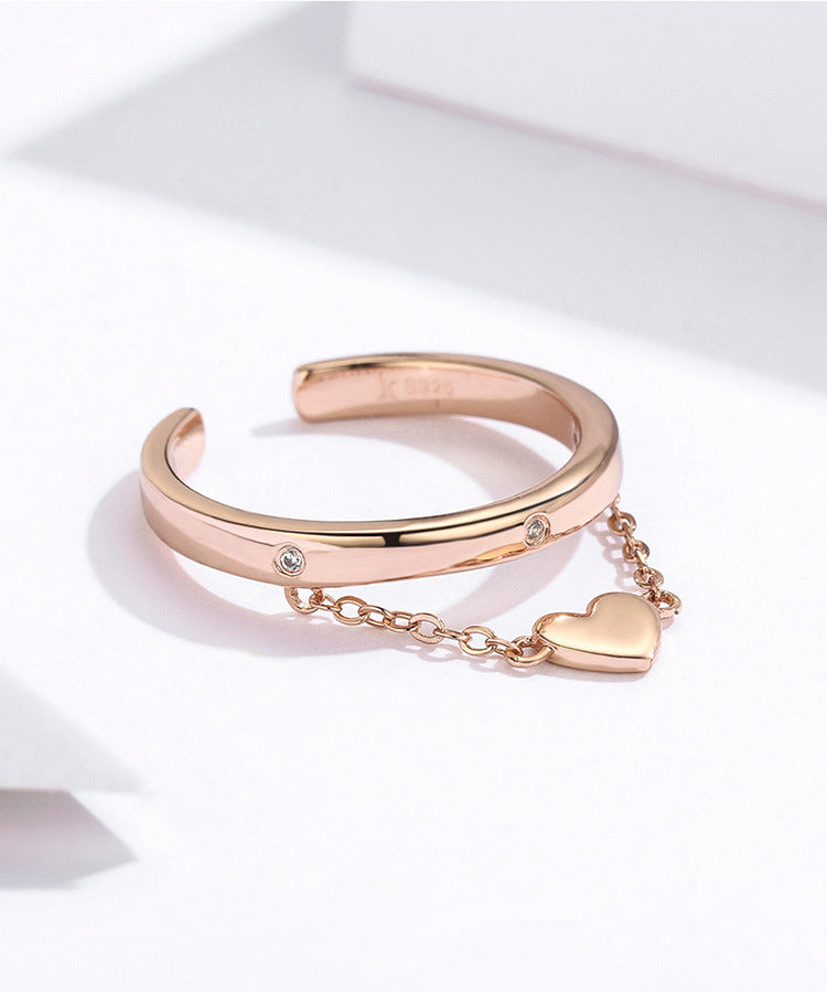 Golden heart Ring