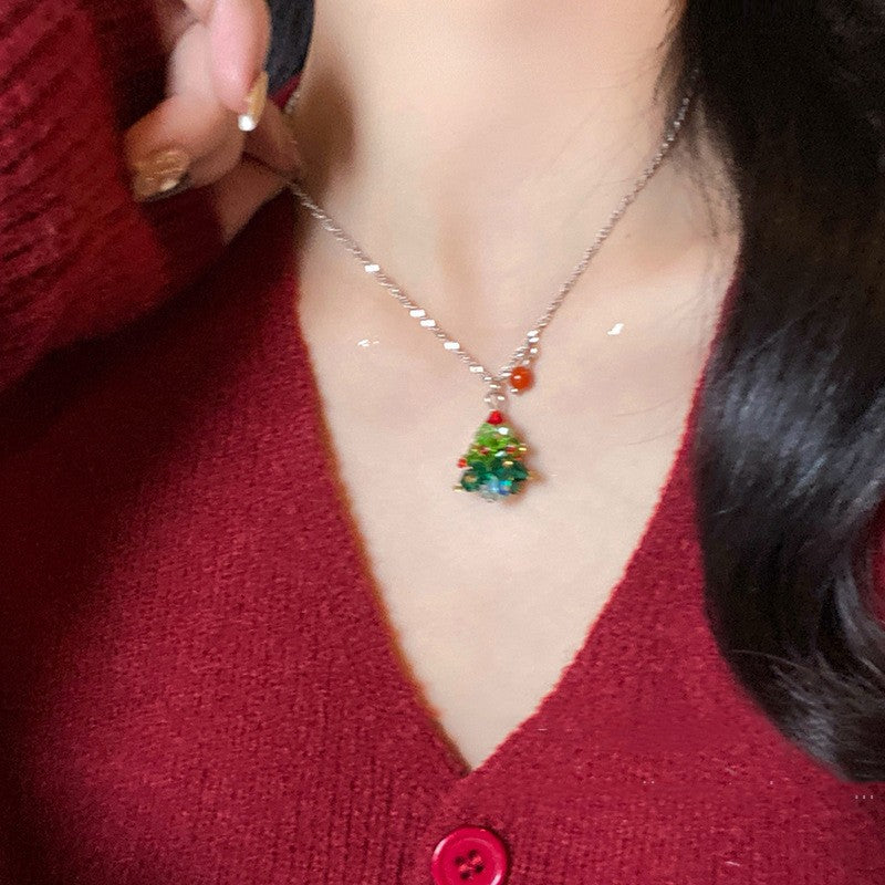 Christmas Tree Pendant Necklace