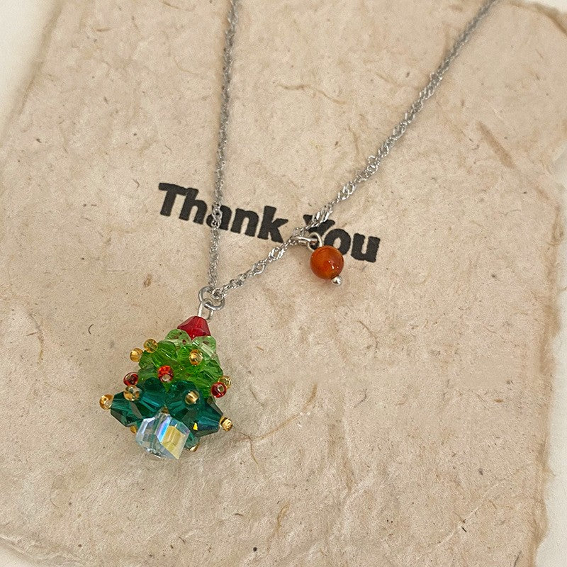 Christmas Tree Pendant Necklace