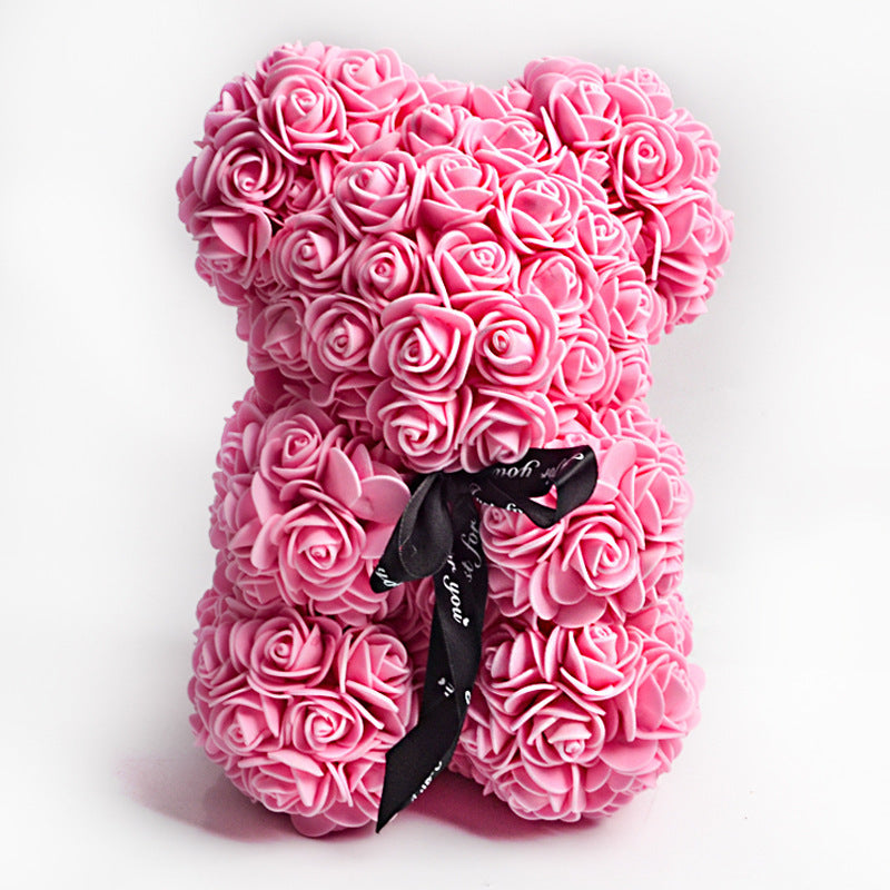 Rose Flower Teddy Bear gift