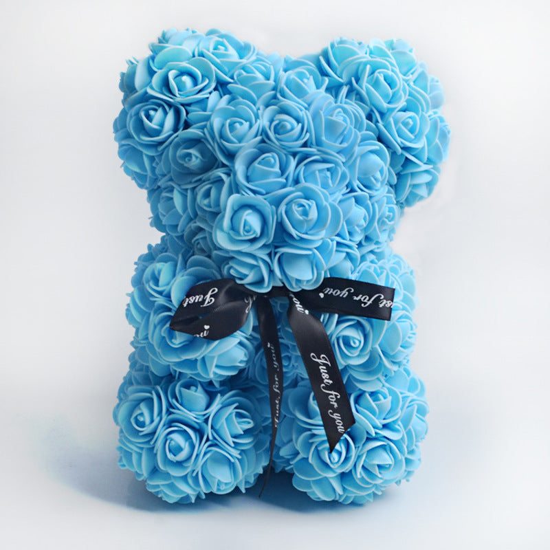 Rose Flower Teddy Bear gift for mum