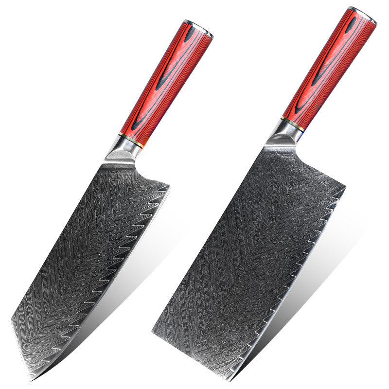 Damascus Steel Chinese Cleaver Household Meat