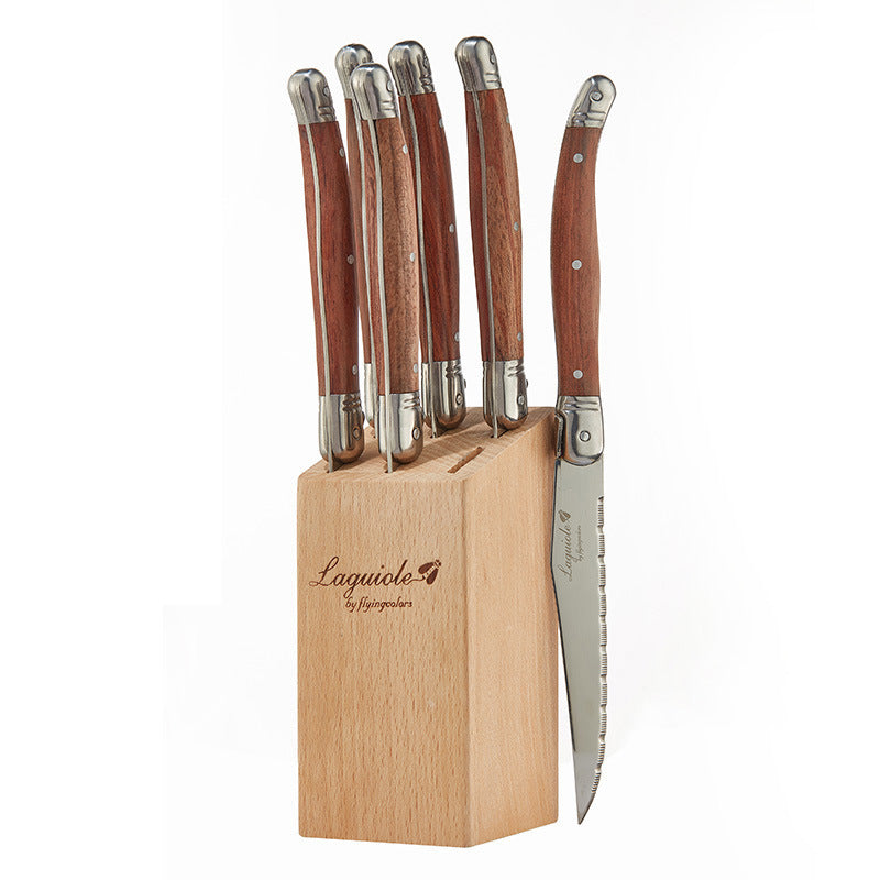 8-Piece Stainless Steel Steak Knife & Fork Set 