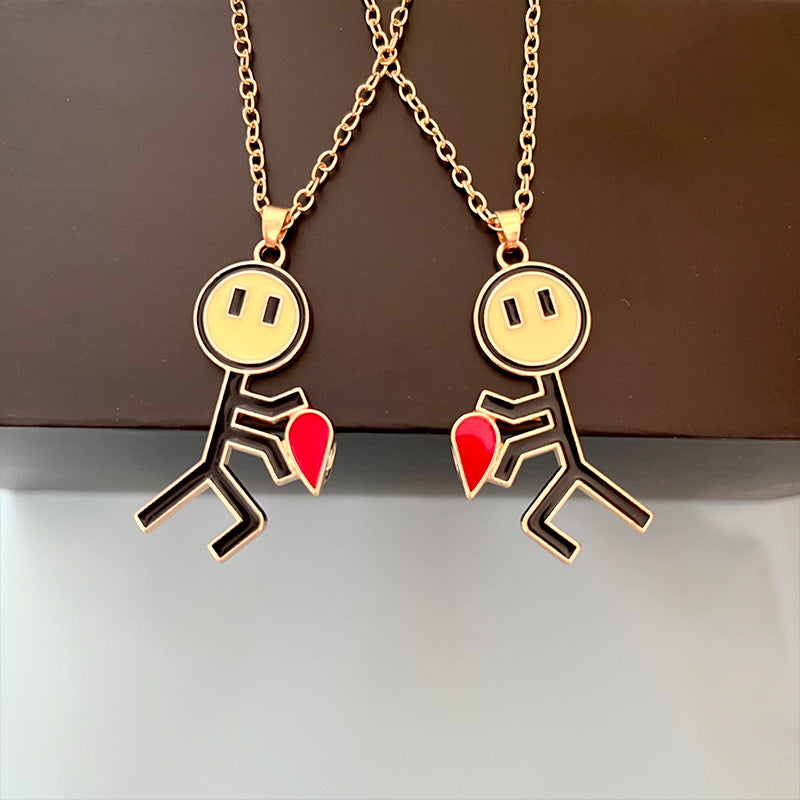 Stick man Love Necklace