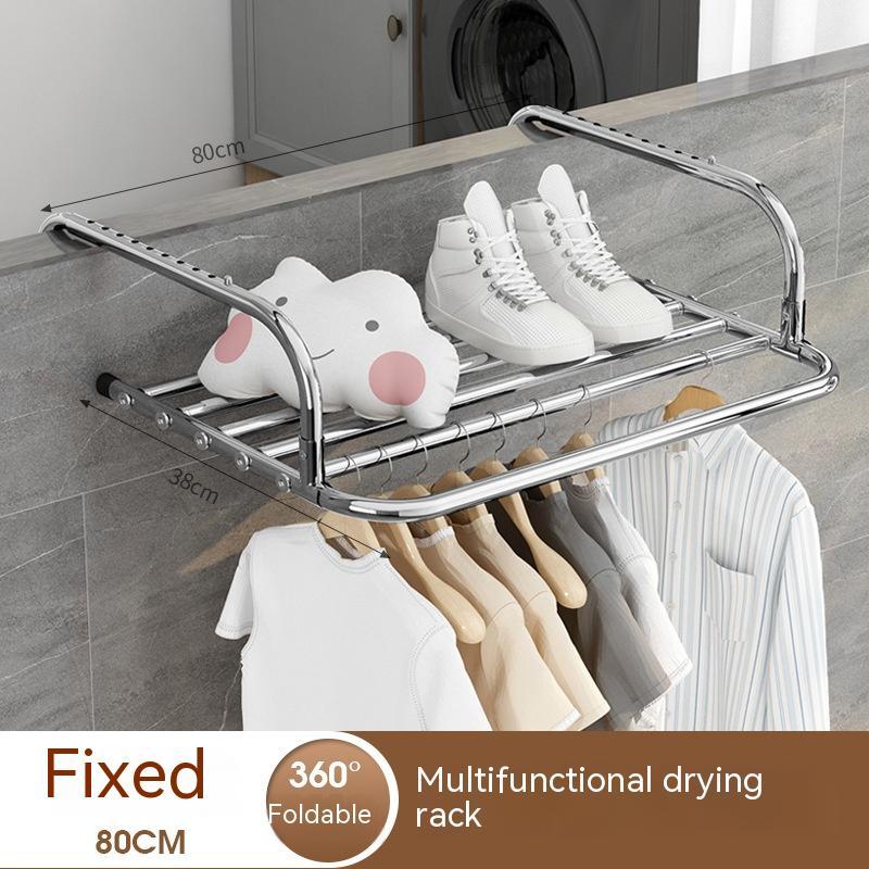Stainless Steel Drying Rack Retractable Folding Hanger
