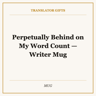 Perpetually Behind on My Word Count — Writer Mug