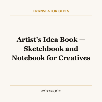 Artist's Idea Book — Sketchbook and Notebook for Creatives