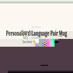 Personalised Language Pair Mug — Custom Translator Gift