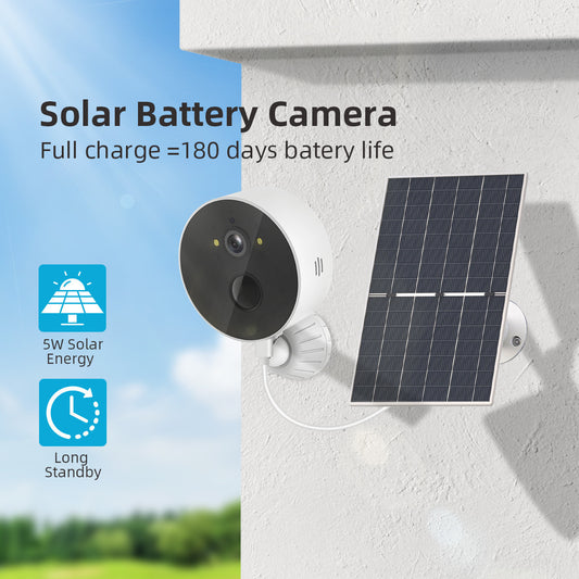 Solar powered security camera