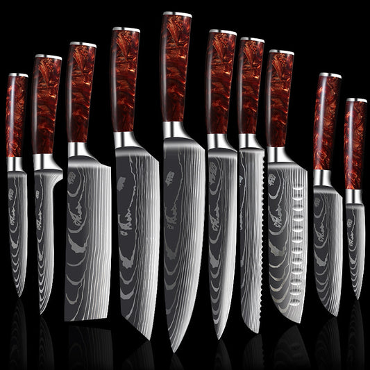 Ultra-Sharp & Easy Grip Multipurpose Stainless Steel Knife set