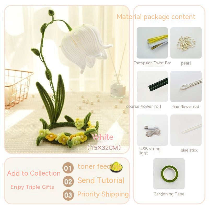 Lily of the valley table lamp