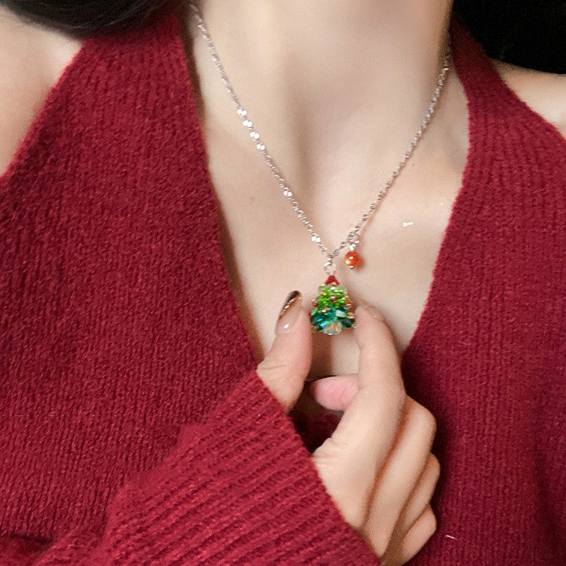 Christmas Tree Pendant Necklace