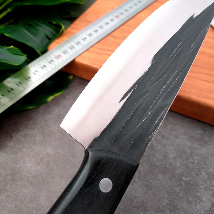 Forged Black Wood Butcher Knife