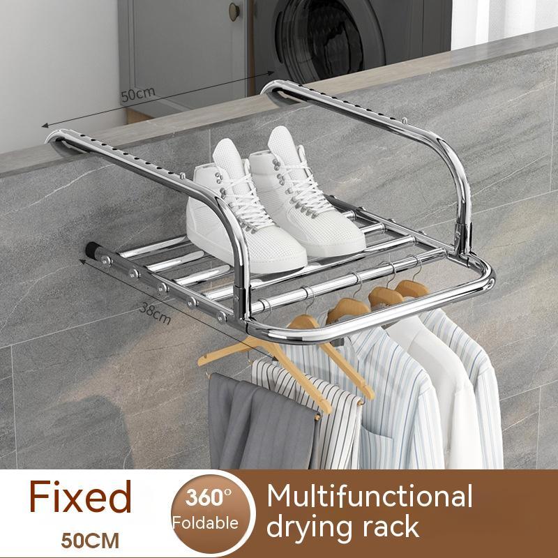 Stainless Steel Drying Rack Retractable Folding Hanger