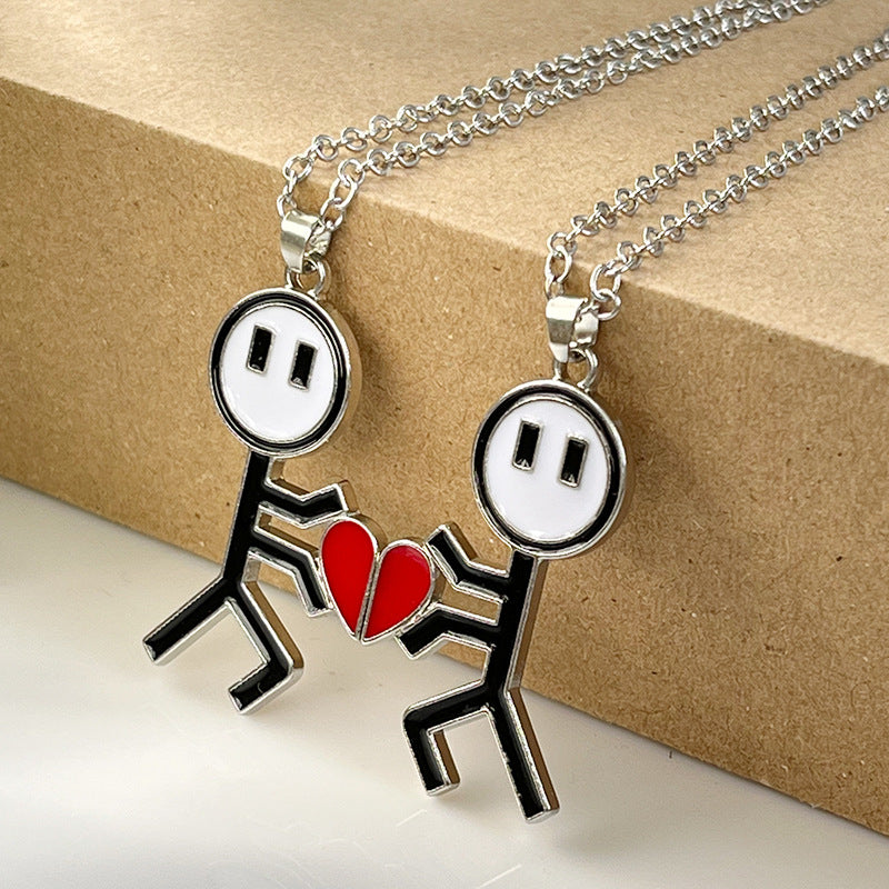 Stick man Love Necklaces