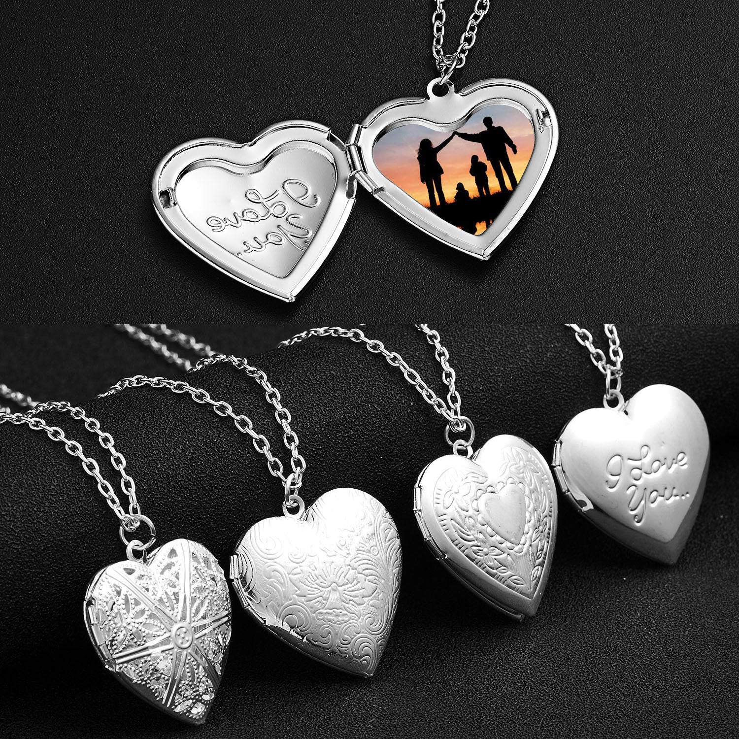 Heart shaped pendant necklace