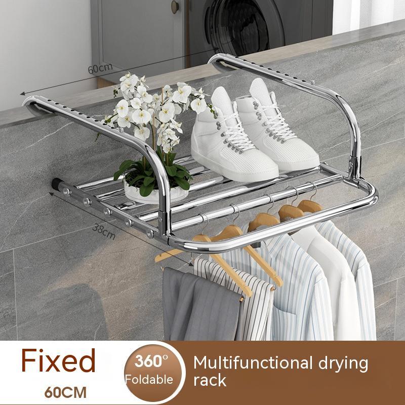 Stainless Steel Drying Rack Retractable Folding Hanger