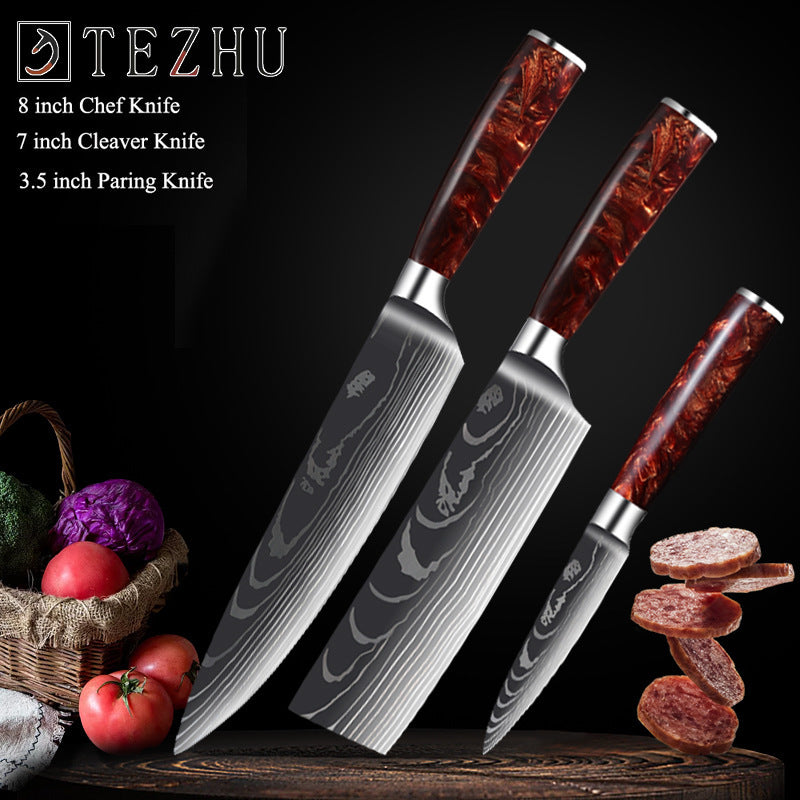 Ultra-Sharp & Easy Grip Multipurpose Stainless Steel Knife set