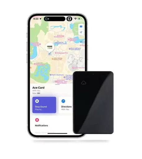 AceCard Ultra-Thin Wallet Tracker - 1.9mm RFID-Blocking, Apple Find My Compatible, NFC Business Card