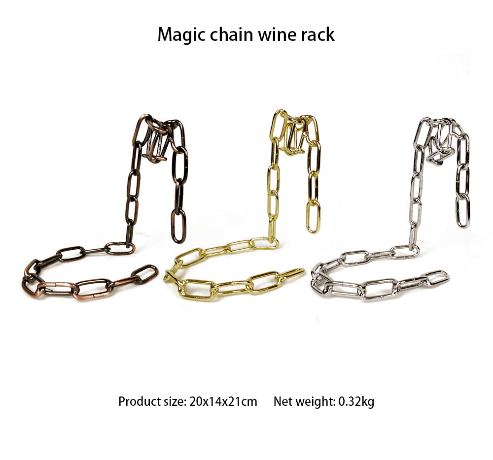 Chain wine bottle holder